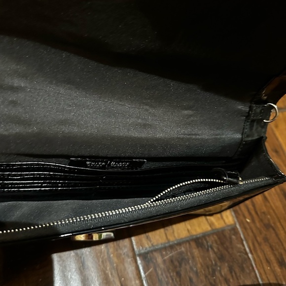 White House Black Market Cream and Black Clutch - Picture 6 of 8